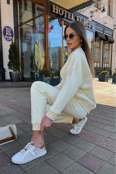 Спортивный костюм f3016-02-01 ваниль GO wear