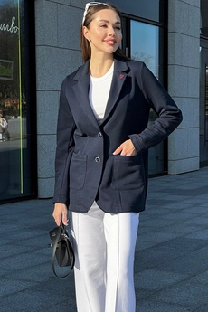 Костюм брючный f3065-20-04 темно синий GO wear