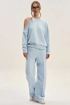 Костюм брючный F3074-29-1413 голубой GO wear