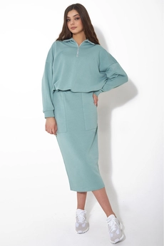 Костюм с юбкой f7001-26-688 ментол GO wear