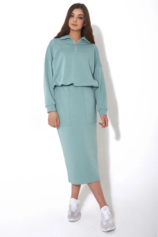 Костюм с юбкой f7001-26-688 ментол GO wear
