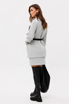Костюм с юбкой F7095-29-01 пепел GO wear