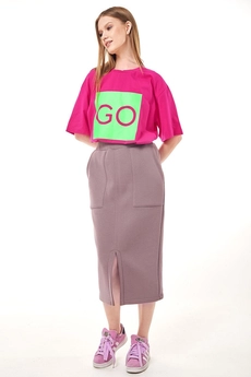 Юбка f2056-04-03 капучино GO wear