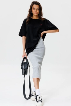 Юбка F2064-50-04 серый меланж GO wear