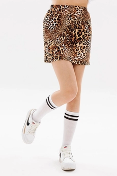 Юбка f2084-60-01 леопардовый GO wear