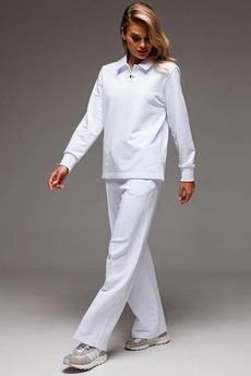 Костюм брючный f3063-01-01 белый GO wear