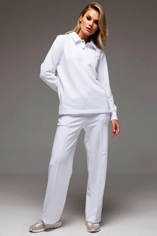 Костюм брючный f3063-01-01 белый GO wear