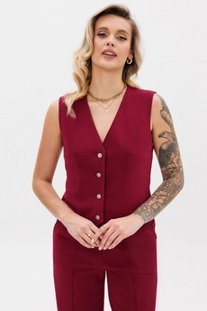 Костюм брючный f3088-12-01 вишня GO wear