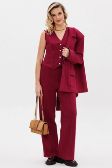 Костюм брючный f3088-12-01 вишня GO wear