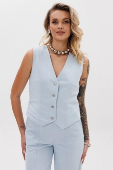 Костюм брючный f3088-29-1413 голубой GO wear