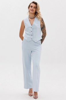 Костюм брючный f3088-29-1413 голубой GO wear