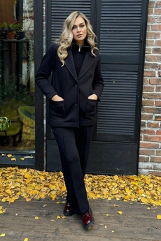Костюм брючный F3095-40-02 черный GO wear