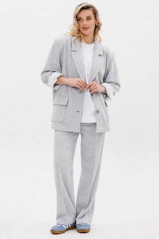 Костюм брючный f3105-50-04 серый меланж GO wear