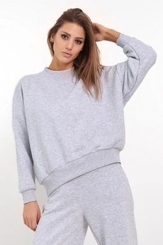 Джемпер F4016-50-04 серый меланж GO wear