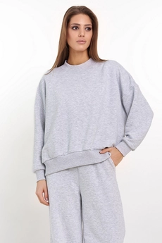 Джемпер F4016-50-04 серый меланж GO wear