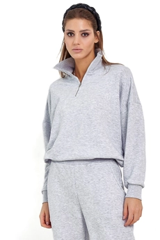 Джемпер F4024-50-04 серый меланж GO wear