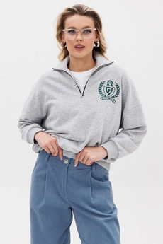 Джемпер f4077-50-04 серый меланж GO wear