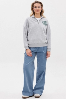 Джемпер f4077-50-04 серый меланж GO wear