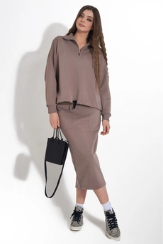 Костюм с юбкой f7001-04-03 капучино GO wear