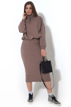 Костюм с юбкой f7001-04-03 капучино GO wear
