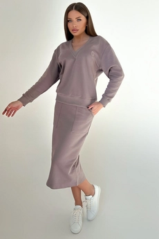 Костюм с юбкой f7002-04-03 капучино GO wear