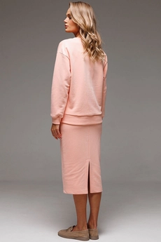 Костюм с юбкой f7002-07-01 персик GO wear