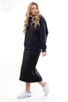 Костюм с юбкой f7034-40-02 черный GO wear