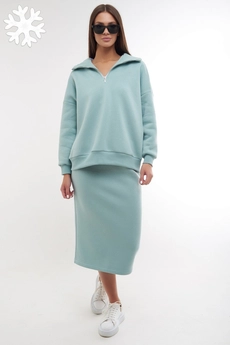 Костюм с юбкой f7034-26-688 ментол GO wear