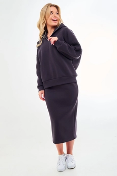 *Костюм с юбкой f7034-30-03 графит GO wear