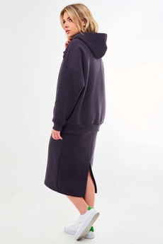 *Костюм с юбкой f7034-30-03 графит GO wear