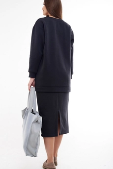 Костюм с юбкой f7052-40-02 черный GO wear