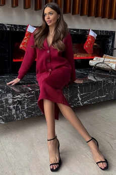 Костюм с юбкой f7052-12-01 вишня GO wear