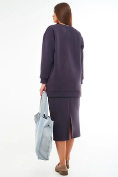 Костюм с юбкой f7052-30-03 графит GO wear