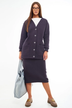 Костюм с юбкой f7052-30-03 графит GO wear