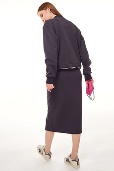 Костюм с юбкой f7055-30-03 графит GO wear