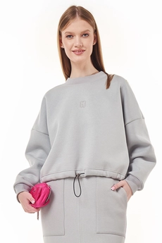 Костюм с юбкой f7056-29-01 пепел GO wear