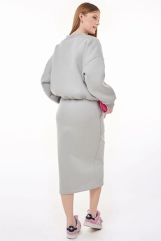 Костюм с юбкой f7056-29-01 пепел GO wear