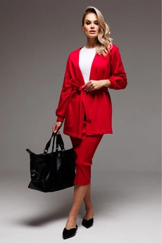 Костюм с юбкой f7064-11-02 красный GO wear