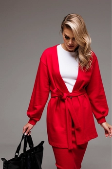 Костюм с юбкой f7064-11-02 красный GO wear