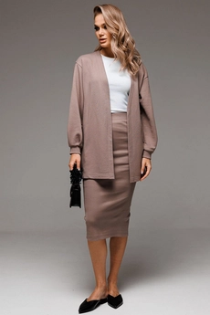 Костюм с юбкой f7064-04-03 капучино GO wear