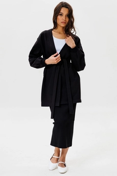 Костюм с юбкой f7064-40-02 черный GO wear