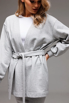 Костюм с юбкой f7064-50-04 серый меланж GO wear