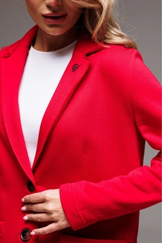 Костюм с юбкой f7065-11-02 красный GO wear