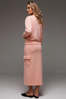 Костюм с юбкой f7067-07-01 персик GO wear