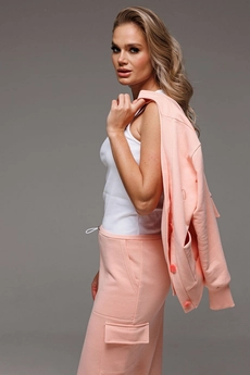 Костюм с юбкой f7067-07-01 персик GO wear
