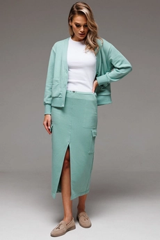 Костюм с юбкой f7067-26-688 ментол GO wear