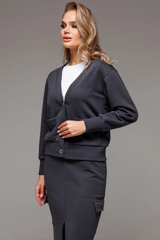 Костюм с юбкой f7067-30-03 графит GO wear