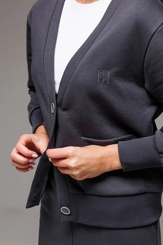 Костюм с юбкой f7067-30-03 графит GO wear
