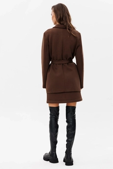 Костюм с юбкой f7088-23-03 коричневый GO wear