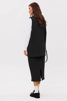 Костюм с юбкой f7094-40-02 черный GO wear